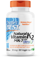 Natural Vitamin K2 Mk7 With Menaq7 45Mcg 180 Veggie Capsules