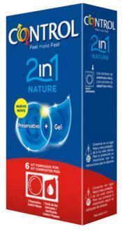 Duo Nature 2 in 1 Condom + Gel 6 units
