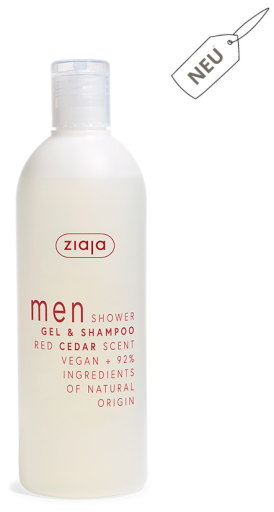Men Shower Gel and Shampoo Red Cedar 400 ml